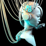 Cyberpunk Head 3D Model