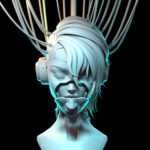 Cyberpunk Head 3D Model